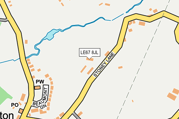 LE67 8JL map - OS OpenMap – Local (Ordnance Survey) LE67 8JL map - OS OpenMap – Local (Ordnance Survey)