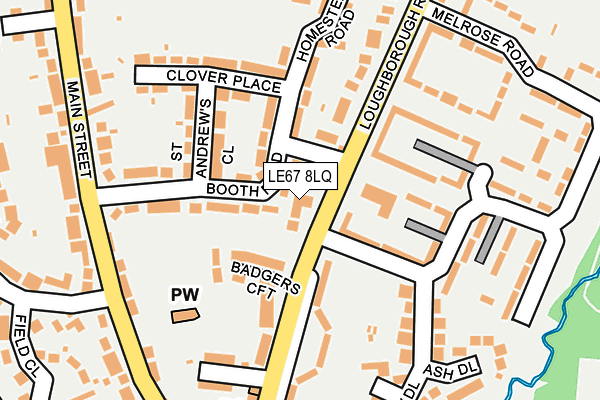 LE67 8LQ map - OS OpenMap – Local (Ordnance Survey) LE67 8LQ map - OS OpenMap – Local (Ordnance Survey)