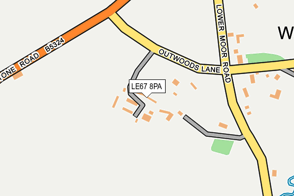 LE67 8PA map - OS OpenMap – Local (Ordnance Survey) LE67 8PA map - OS OpenMap – Local (Ordnance Survey)