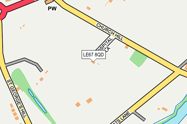 LE67 8QD map - OS OpenMap – Local (Ordnance Survey) LE67 8QD map - OS OpenMap – Local (Ordnance Survey)