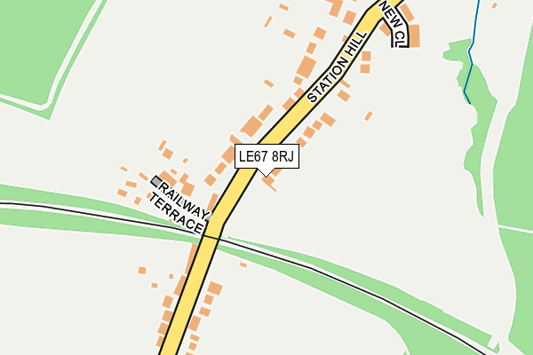 LE67 8RJ map - OS OpenMap – Local (Ordnance Survey)