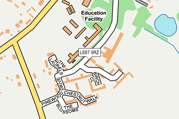 LE67 9RZ map - OS OpenMap – Local (Ordnance Survey) LE67 9RZ map - OS OpenMap – Local (Ordnance Survey)