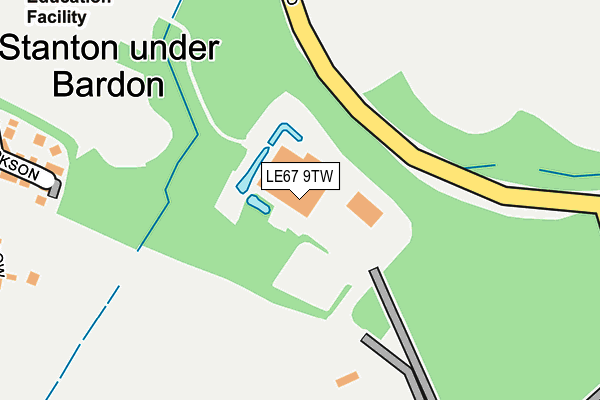 LE67 9TW map - OS OpenMap – Local (Ordnance Survey) LE67 9TW map - OS OpenMap – Local (Ordnance Survey)