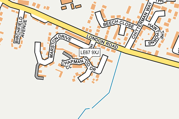 LE67 9XJ map - OS OpenMap – Local (Ordnance Survey) LE67 9XJ map - OS OpenMap – Local (Ordnance Survey)