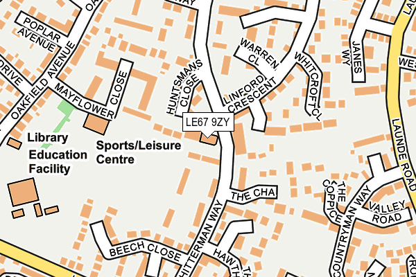 LE67 9ZY map - OS OpenMap – Local (Ordnance Survey) LE67 9ZY map - OS OpenMap – Local (Ordnance Survey)