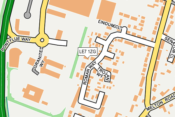 LE7 1ZG map - OS OpenMap – Local (Ordnance Survey) LE7 1ZG map - OS OpenMap – Local (Ordnance Survey)