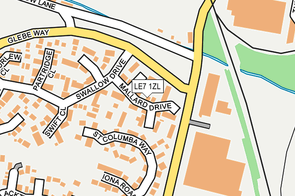 LE7 1ZL map - OS OpenMap – Local (Ordnance Survey) LE7 1ZL map - OS OpenMap – Local (Ordnance Survey)