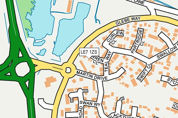 LE7 1ZS map - OS OpenMap – Local (Ordnance Survey) LE7 1ZS map - OS OpenMap – Local (Ordnance Survey)