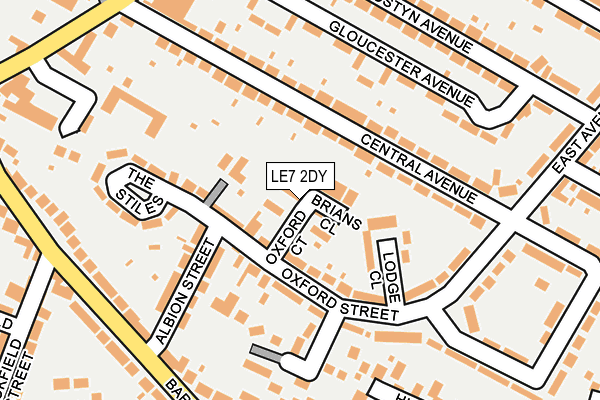 LE7 2DY map - OS OpenMap – Local (Ordnance Survey) LE7 2DY map - OS OpenMap – Local (Ordnance Survey)
