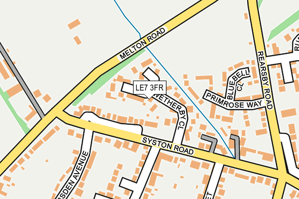 LE7 3FR map - OS OpenMap – Local (Ordnance Survey) LE7 3FR map - OS OpenMap – Local (Ordnance Survey)