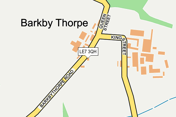 LE7 3QH map - OS OpenMap – Local (Ordnance Survey) LE7 3QH map - OS OpenMap – Local (Ordnance Survey)