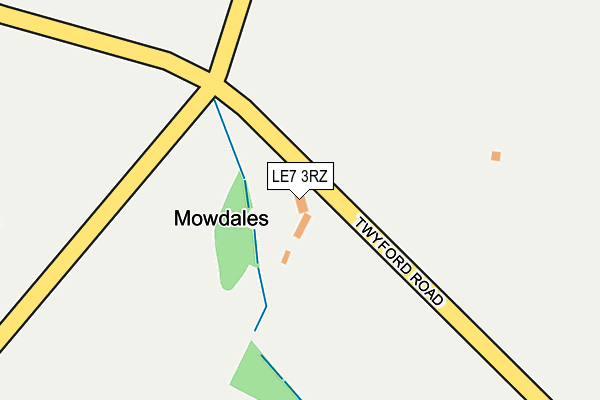 LE7 3RZ map - OS OpenMap – Local (Ordnance Survey) LE7 3RZ map - OS OpenMap – Local (Ordnance Survey)