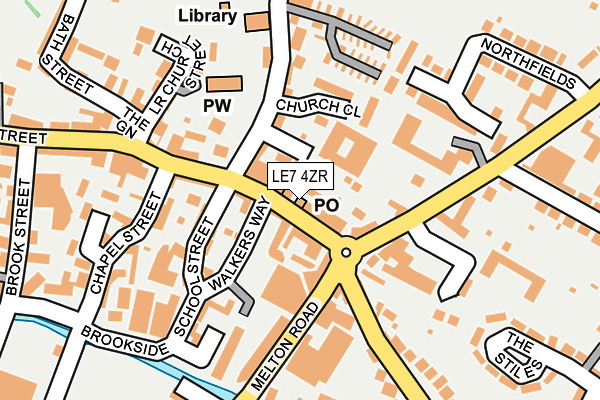 LE7 4ZR map - OS OpenMap – Local (Ordnance Survey) LE7 4ZR map - OS OpenMap – Local (Ordnance Survey)
