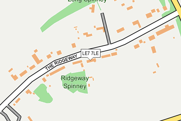 LE7 7LE map - OS OpenMap – Local (Ordnance Survey) LE7 7LE map - OS OpenMap – Local (Ordnance Survey)