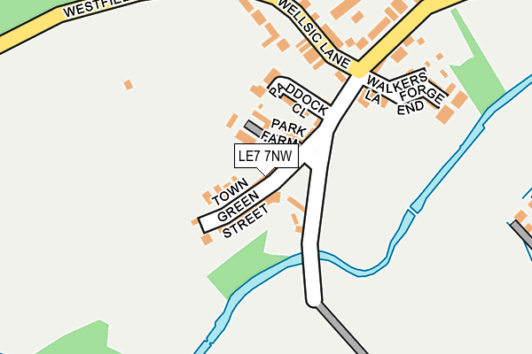 LE7 7NW map - OS OpenMap – Local (Ordnance Survey) LE7 7NW map - OS OpenMap – Local (Ordnance Survey)