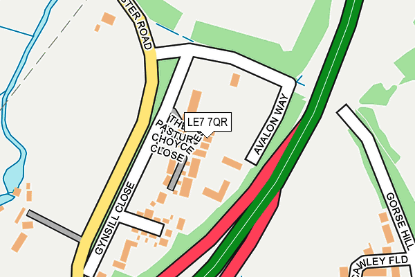 LE7 7QR map - OS OpenMap – Local (Ordnance Survey) LE7 7QR map - OS OpenMap – Local (Ordnance Survey)