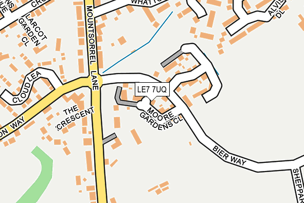 LE7 7UQ map - OS OpenMap – Local (Ordnance Survey) LE7 7UQ map - OS OpenMap – Local (Ordnance Survey)