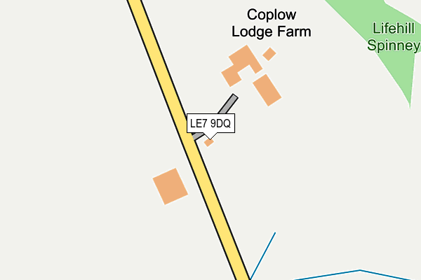 LE7 9DQ map - OS OpenMap – Local (Ordnance Survey) LE7 9DQ map - OS OpenMap – Local (Ordnance Survey)