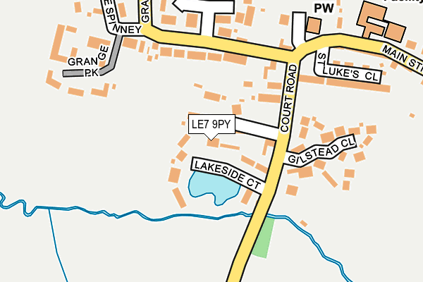 LE7 9PY map - OS OpenMap – Local (Ordnance Survey) LE7 9PY map - OS OpenMap – Local (Ordnance Survey)