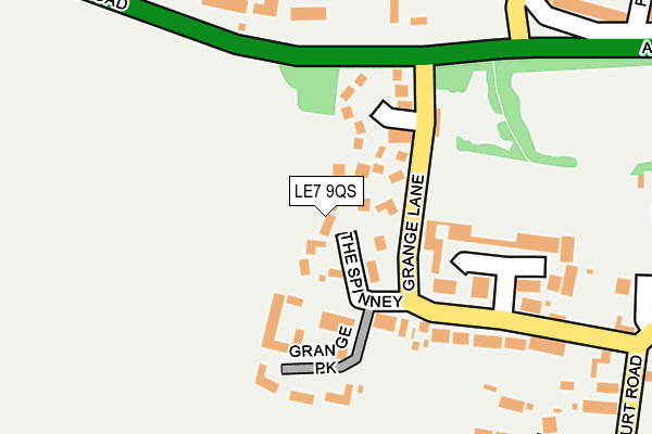 LE7 9QS map - OS OpenMap – Local (Ordnance Survey) LE7 9QS map - OS OpenMap – Local (Ordnance Survey)
