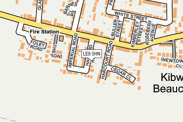 LE8 0HN map - OS OpenMap – Local (Ordnance Survey)