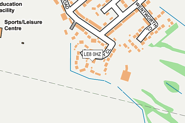 LE8 0HZ map - OS OpenMap – Local (Ordnance Survey) LE8 0HZ map - OS OpenMap – Local (Ordnance Survey)
