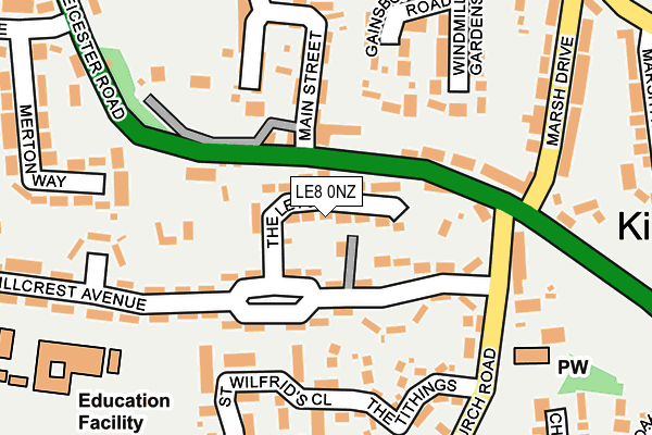 LE8 0NZ map - OS OpenMap – Local (Ordnance Survey) LE8 0NZ map - OS OpenMap – Local (Ordnance Survey)