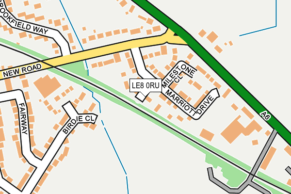 LE8 0RU map - OS OpenMap – Local (Ordnance Survey) LE8 0RU map - OS OpenMap – Local (Ordnance Survey)