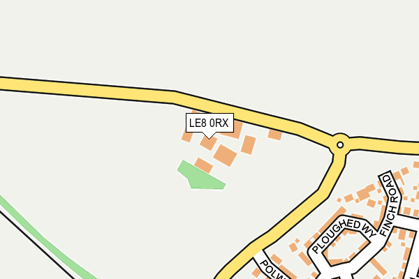 LE8 0RX map - OS OpenMap – Local (Ordnance Survey) LE8 0RX map - OS OpenMap – Local (Ordnance Survey)