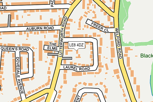 LE8 4DZ map - OS OpenMap – Local (Ordnance Survey) LE8 4DZ map - OS OpenMap – Local (Ordnance Survey)
