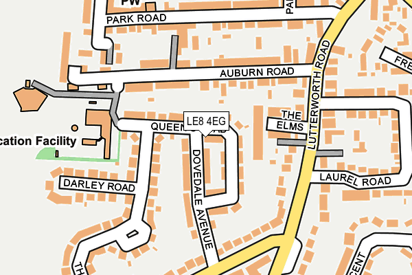 LE8 4EG map - OS OpenMap – Local (Ordnance Survey) LE8 4EG map - OS OpenMap – Local (Ordnance Survey)