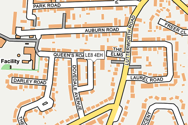 LE8 4EH map - OS OpenMap – Local (Ordnance Survey) LE8 4EH map - OS OpenMap – Local (Ordnance Survey)