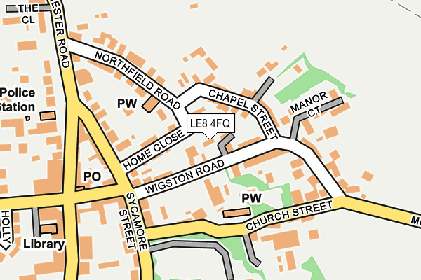 LE8 4FQ map - OS OpenMap – Local (Ordnance Survey) LE8 4FQ map - OS OpenMap – Local (Ordnance Survey)