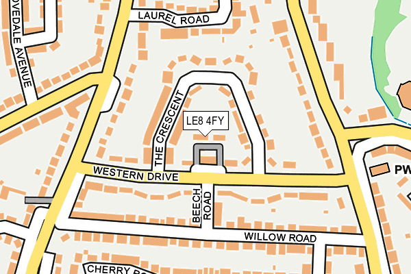 LE8 4FY map - OS OpenMap – Local (Ordnance Survey) LE8 4FY map - OS OpenMap – Local (Ordnance Survey)