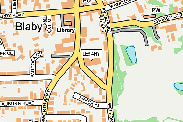 LE8 4HY map - OS OpenMap – Local (Ordnance Survey) LE8 4HY map - OS OpenMap – Local (Ordnance Survey)
