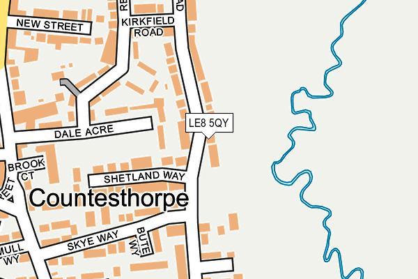 LE8 5QY map - OS OpenMap – Local (Ordnance Survey) LE8 5QY map - OS OpenMap – Local (Ordnance Survey)