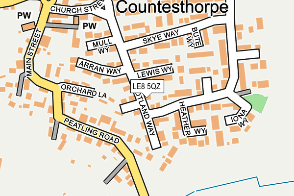 LE8 5QZ map - OS OpenMap – Local (Ordnance Survey) LE8 5QZ map - OS OpenMap – Local (Ordnance Survey)