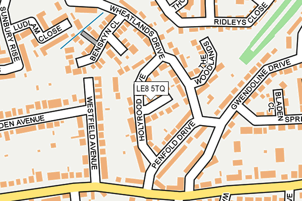 LE8 5TQ map - OS OpenMap – Local (Ordnance Survey) LE8 5TQ map - OS OpenMap – Local (Ordnance Survey)