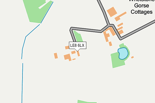 LE8 6LX map - OS OpenMap – Local (Ordnance Survey)