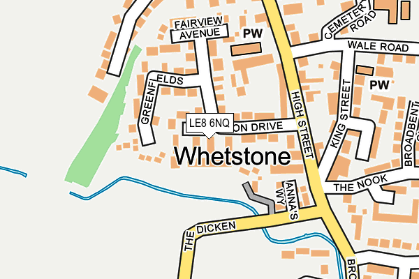 LE8 6NQ map - OS OpenMap – Local (Ordnance Survey) LE8 6NQ map - OS OpenMap – Local (Ordnance Survey)