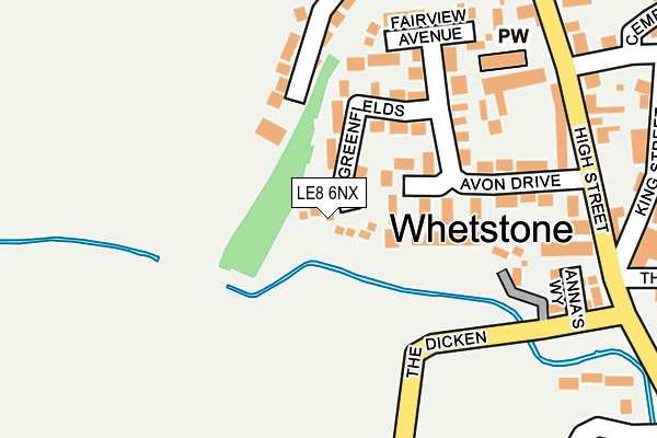 LE8 6NX map - OS OpenMap – Local (Ordnance Survey) LE8 6NX map - OS OpenMap – Local (Ordnance Survey)