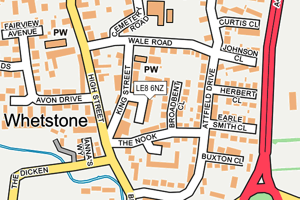 LE8 6NZ map - OS OpenMap – Local (Ordnance Survey) LE8 6NZ map - OS OpenMap – Local (Ordnance Survey)