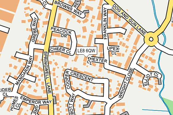 LE8 6QW map - OS OpenMap – Local (Ordnance Survey) LE8 6QW map - OS OpenMap – Local (Ordnance Survey)