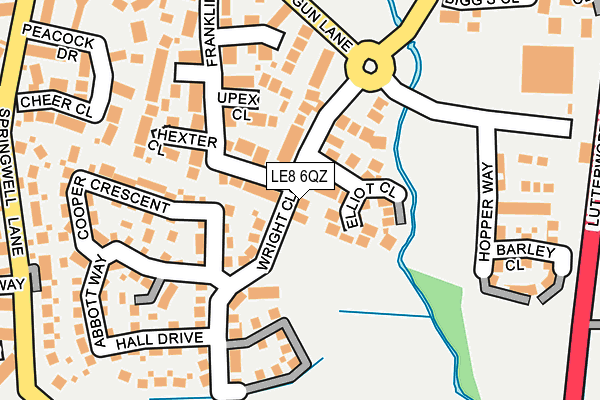 LE8 6QZ map - OS OpenMap – Local (Ordnance Survey) LE8 6QZ map - OS OpenMap – Local (Ordnance Survey)