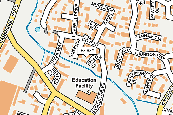 LE8 6XY map - OS OpenMap – Local (Ordnance Survey) LE8 6XY map - OS OpenMap – Local (Ordnance Survey)