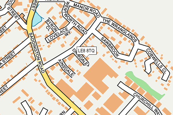 LE8 8TQ map - OS OpenMap – Local (Ordnance Survey) LE8 8TQ map - OS OpenMap – Local (Ordnance Survey)