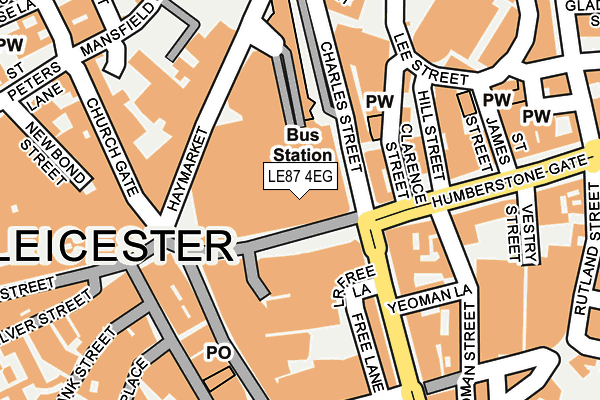 LE87 4EG map - OS OpenMap – Local (Ordnance Survey) LE87 4EG map - OS OpenMap – Local (Ordnance Survey)