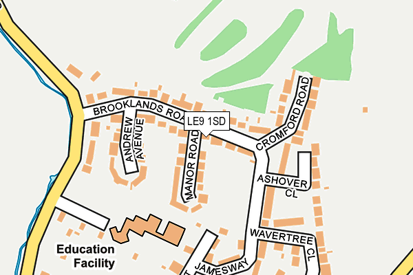 LE9 1SD map - OS OpenMap – Local (Ordnance Survey)