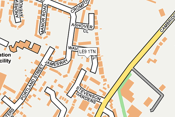 LE9 1TN map - OS OpenMap – Local (Ordnance Survey) LE9 1TN map - OS OpenMap – Local (Ordnance Survey)