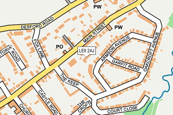 LE9 2AJ map - OS OpenMap – Local (Ordnance Survey) LE9 2AJ map - OS OpenMap – Local (Ordnance Survey)